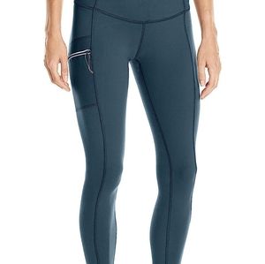 Columbia Women's Luminary Pocket Leggings Dark Teal/Forest Green Size Small